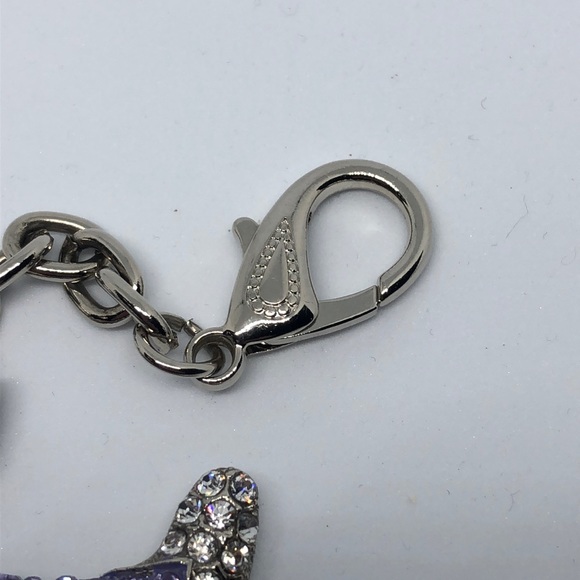 Diamond rhinestone Dog keychain - Picture 3 of 4